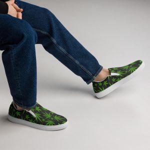 Cannabis Sneakers For Men 420 Lifestyle Canvas Slip
