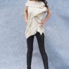 Woman Linen Top/asymmetric Linene Tunic/woman Beige Top/beige Top/woman