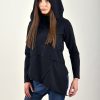 Women Asymmertric Top/women Asymmetric Sweatshirt/black Blouse/black Hoodie