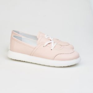 Pink Lace Up Trainers For Woman Soft Sole
